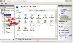 IIS Virtual and Application directories