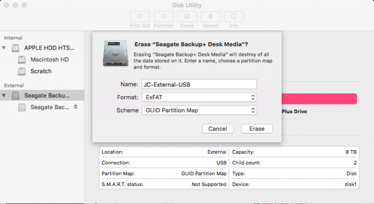 usb format for mac and pc
