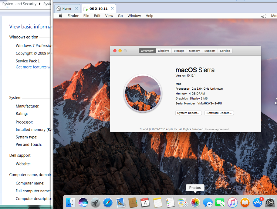 windows mac emulator el capitan