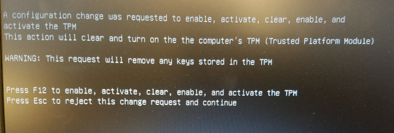 trusted platform module windows 10 error