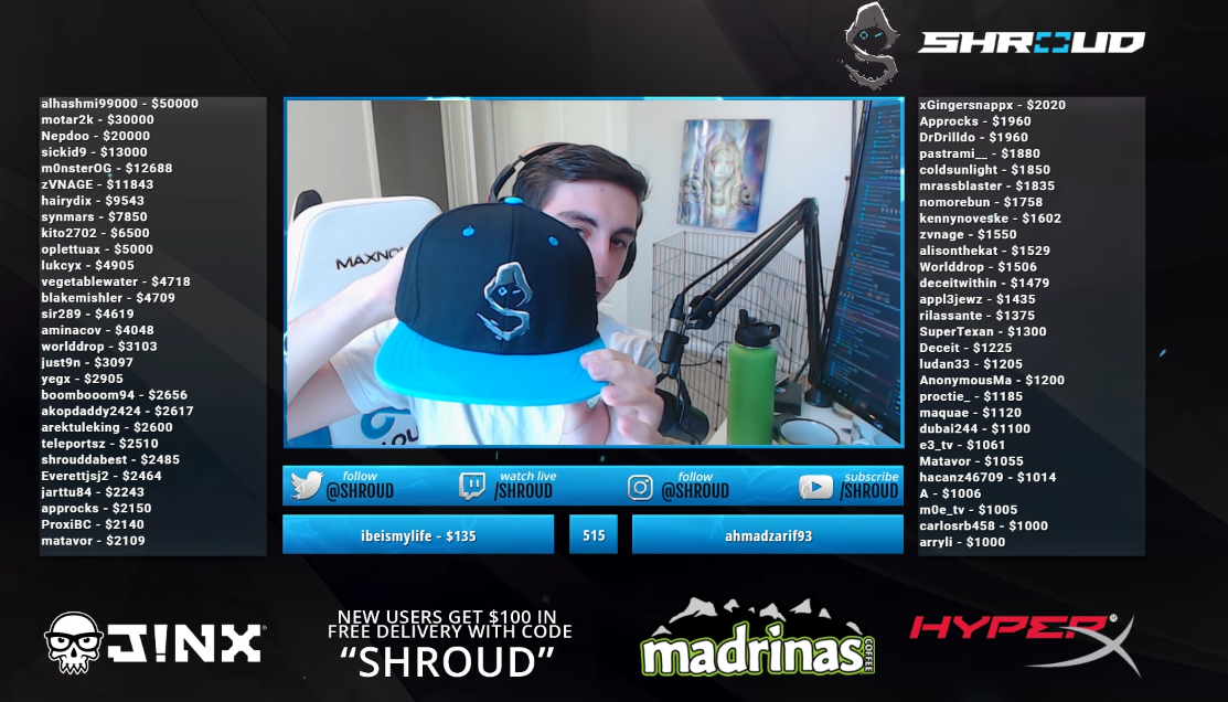 shroud twitch spotify playlist