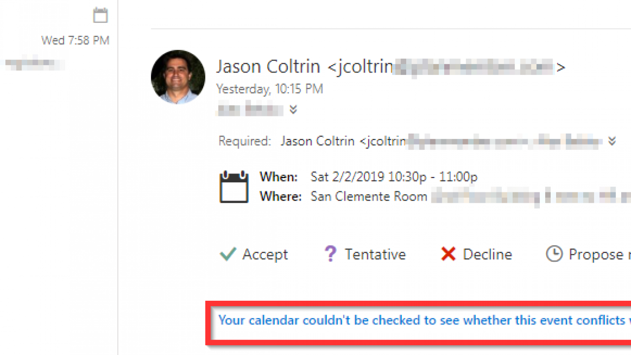 outlook 2016 for mac the meeting request is out of date the calendar couldn