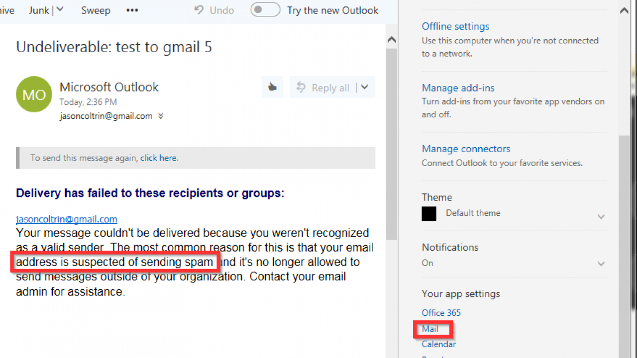 microsoft outlook 2015 send from only one email address