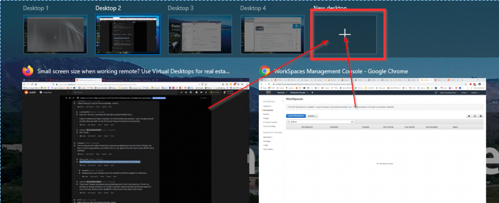 windows 10 virtual desktop multiple monitors