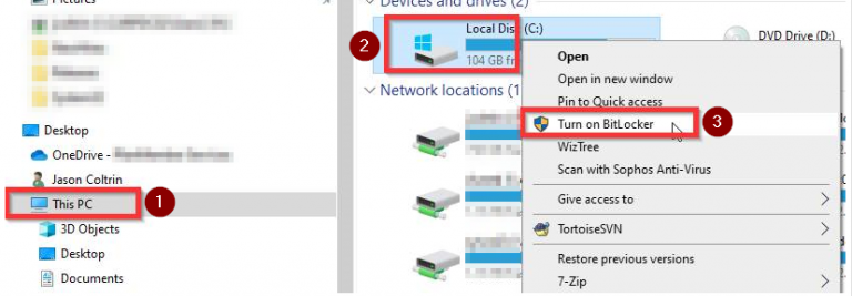 How to Install and Enable Bitlocker Encryption on Windows 10 Pro ...