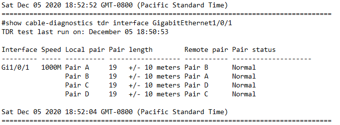 Troubleshoot ethernet cable wires without a Cable Tester using a Cisco Switch and the TDR Command